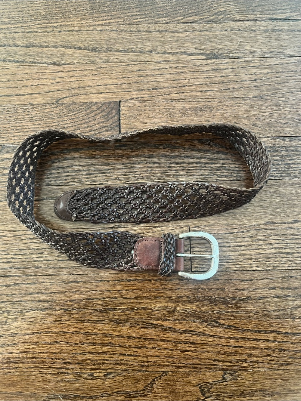 Brown Braided Belt